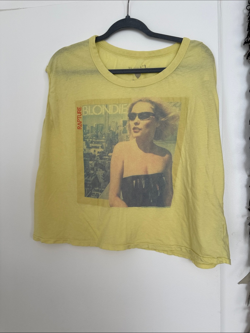 We The Free Yellow Blondie Rapture Graphic Crop Tee